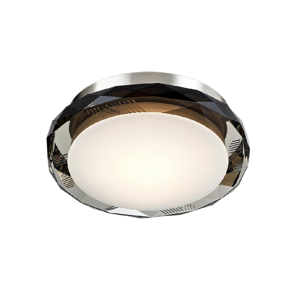 **Moderne plafondverlichting met kristalaccenten**