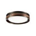 **Technische titel in het Nederlands:** Modern plafondlamp met bronzen afwerking en perforaties