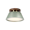 **Technische titel in het Nederlands:** Hanglamp met groene kap en houten details
