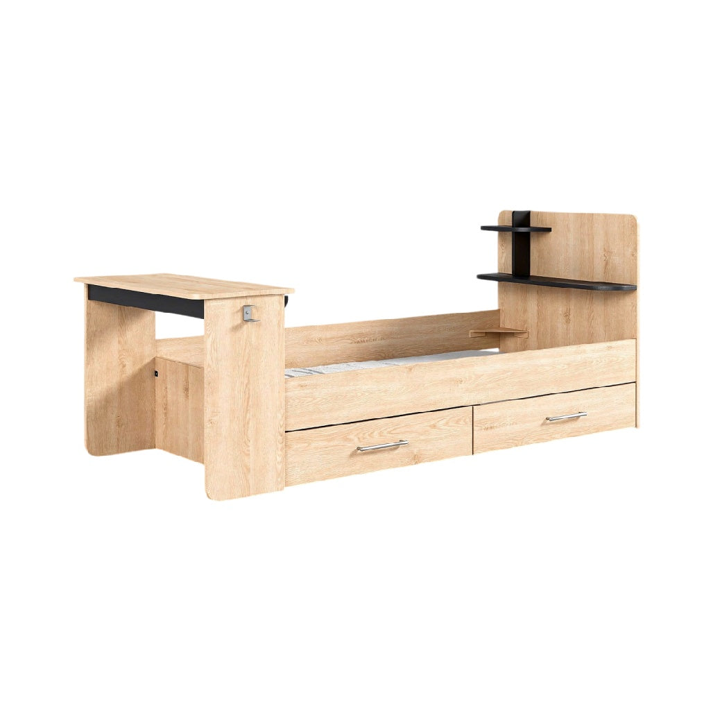 **Speelbed met Opbergruimte en Bureau**